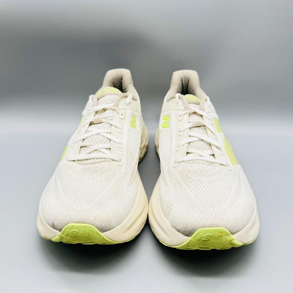 New Balance Shoes Mens 12.5 Ivory Fresh Foam More v4 Max Cushion Running Sneaker main image 12